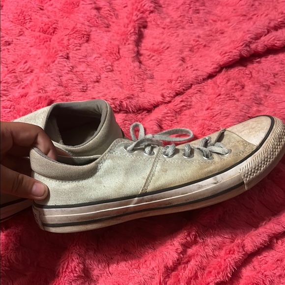 Converse Gray Canvas Sneakers Classic Low-Top - Picture 6 of 9